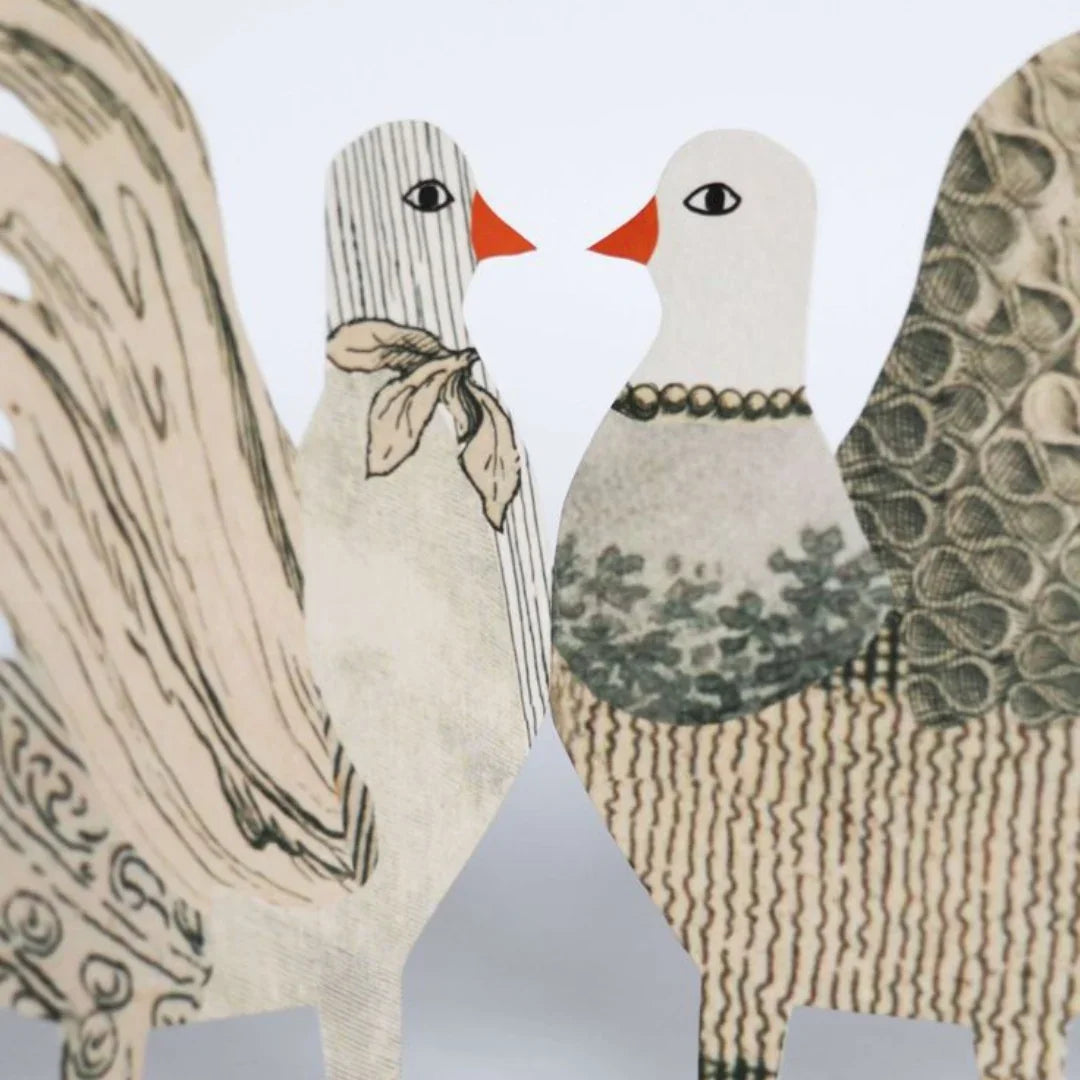 Chickens Concertina Card