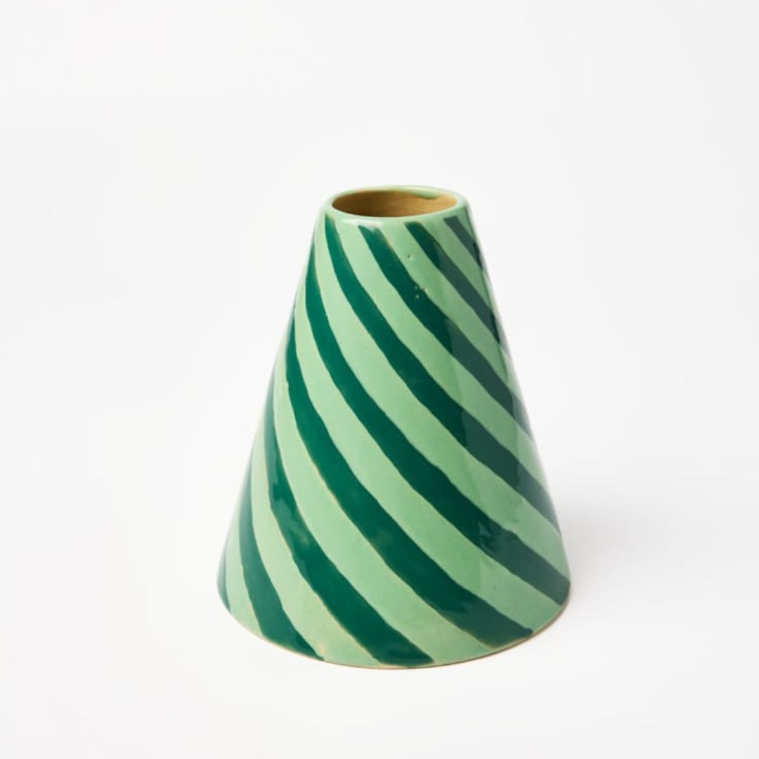 JESTER VASE MINT SWIRL