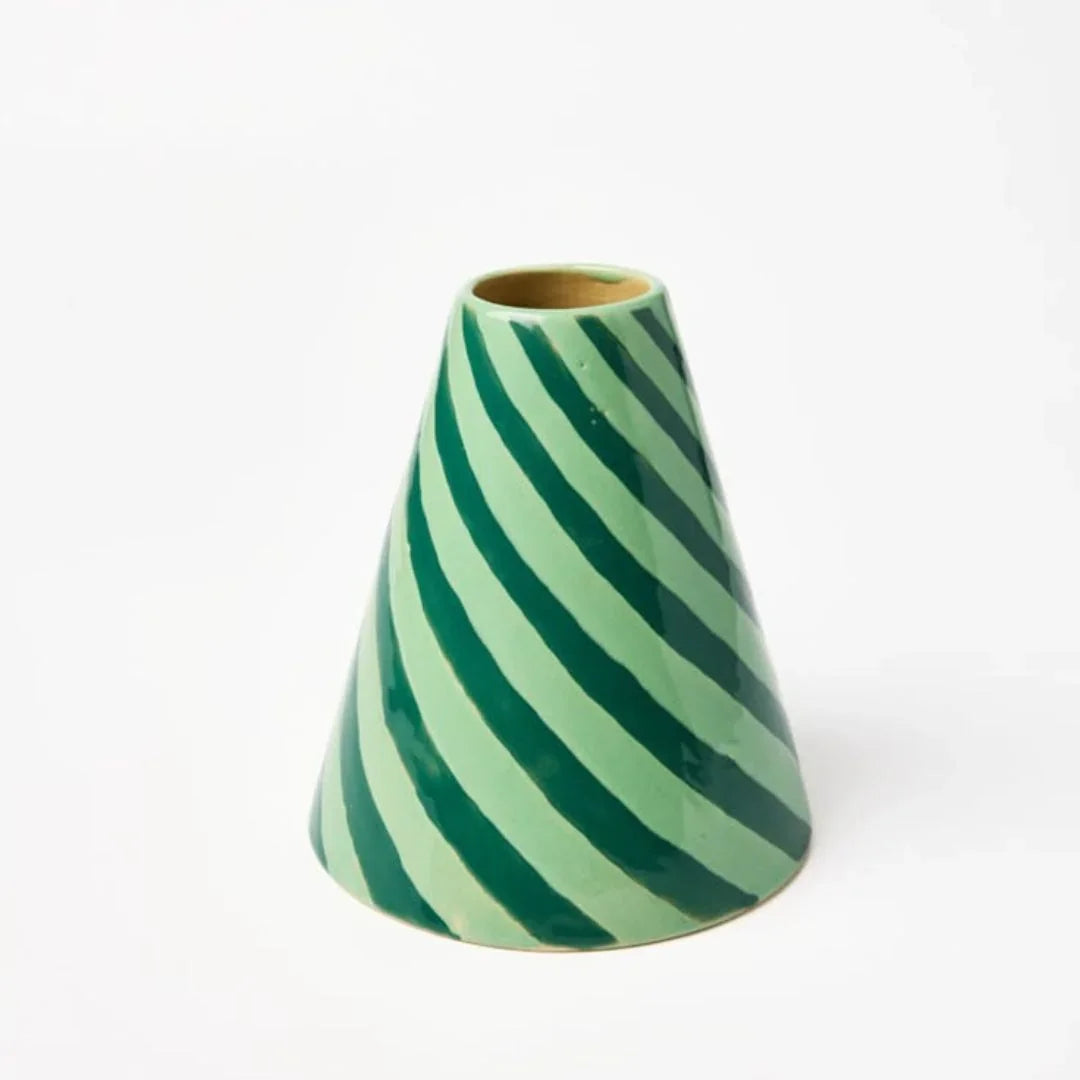 JESTER VASE MINT SWIRL - LAST ONE!
