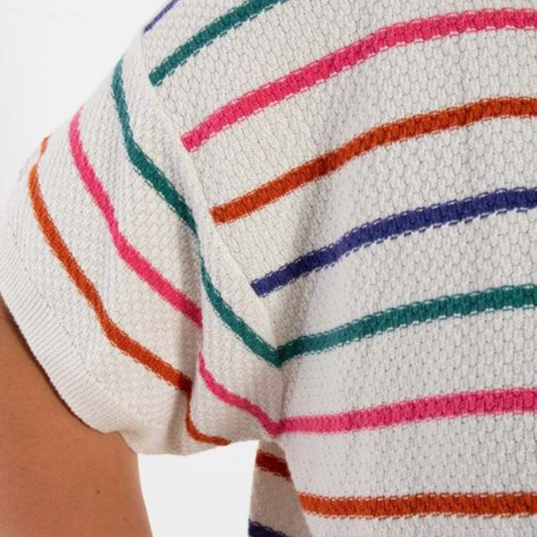 Danepopcorn Pearl Knit Sweater Tee - Mellow Sailor