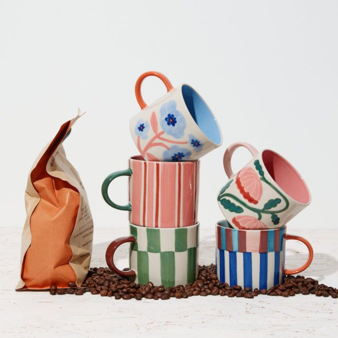 Bloomie Pink Stripe Mug