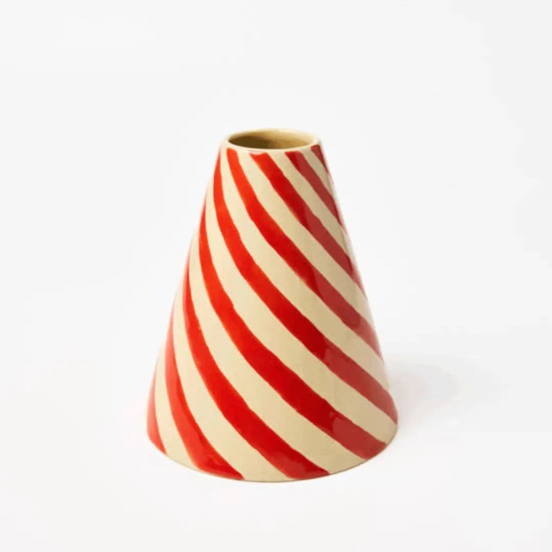 JESTER VASE RASPBERRY SWIRL