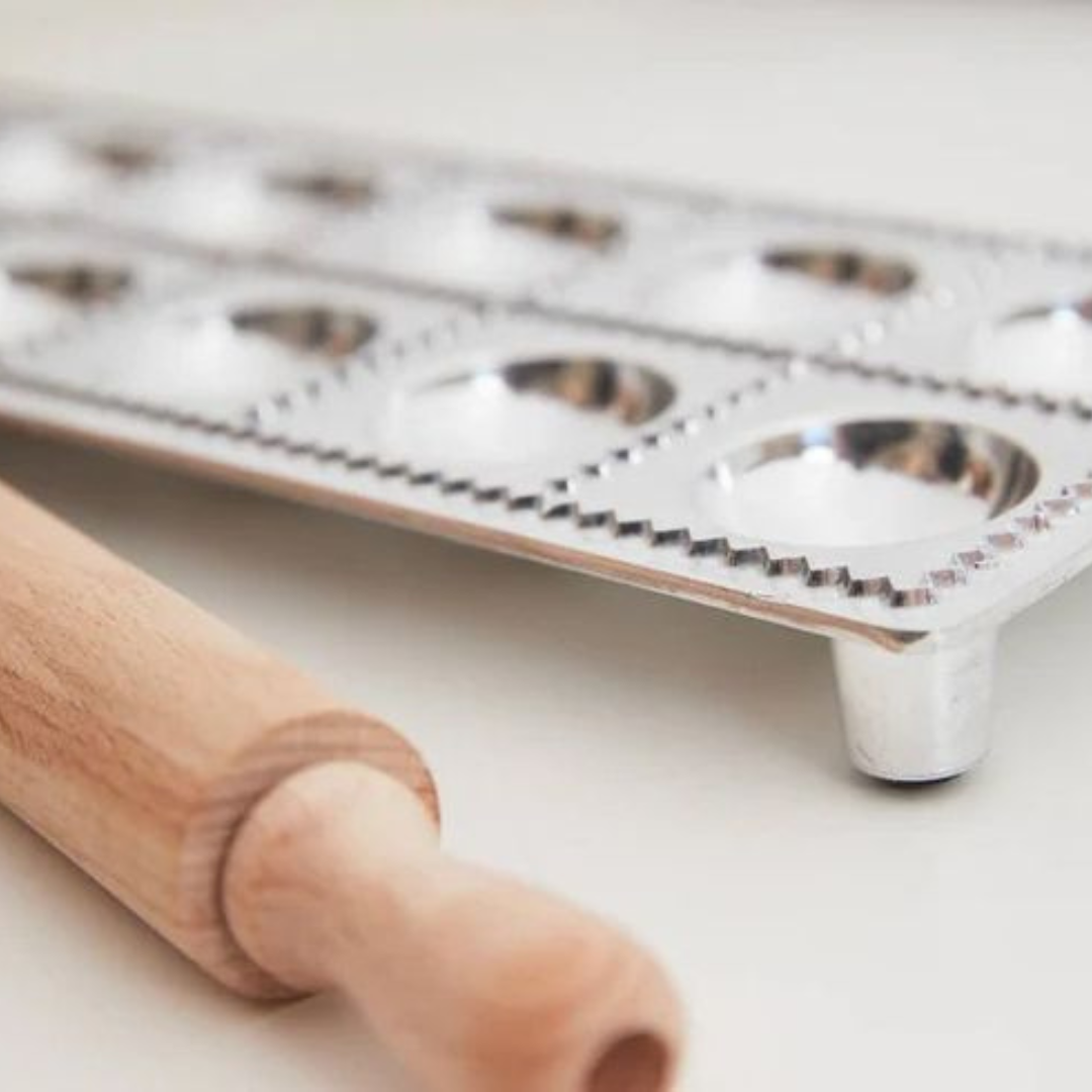 Italian 12-piece Ravioli Mold with Roller - LAST ONE!