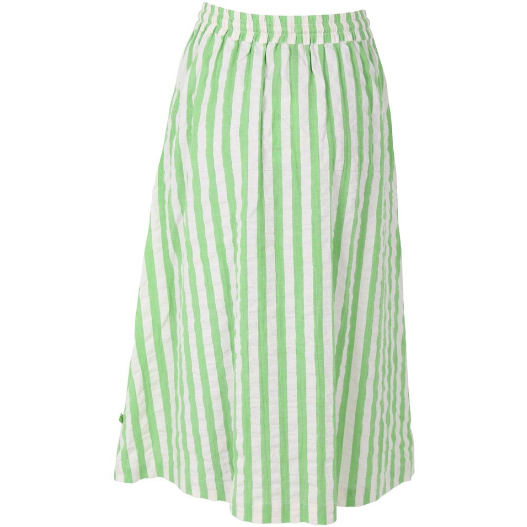 Danespresso Seersucker Skirt - Bright Green/Chalk