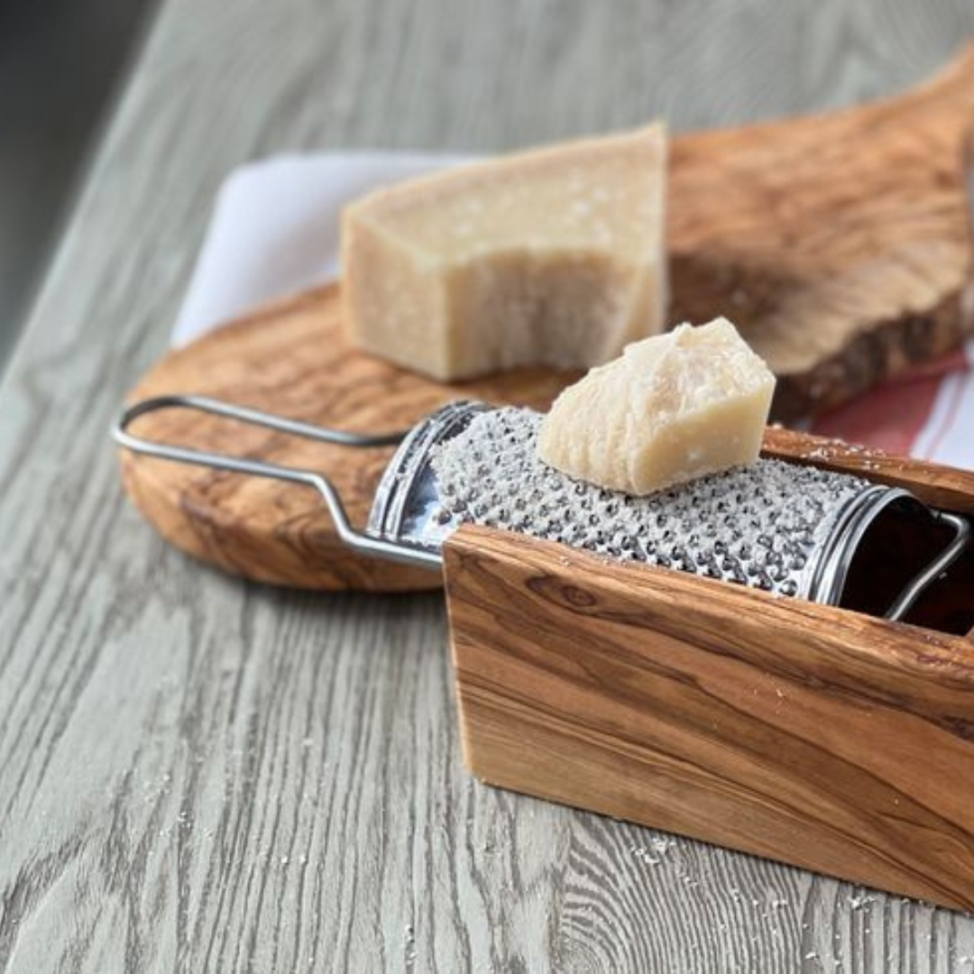 Italian Olivewood Box Cheese Grater