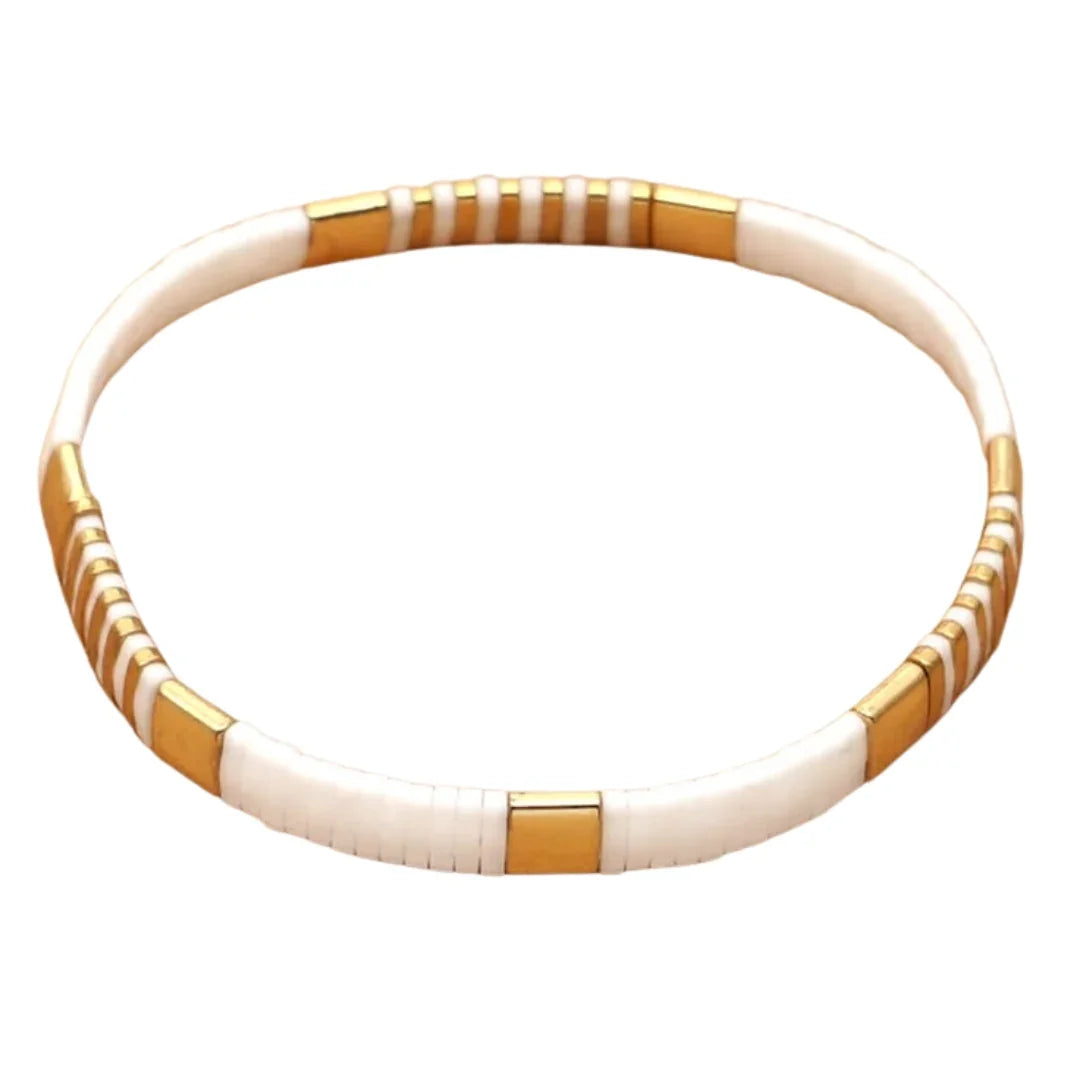 Gold Coast Stacker Tila Bracelet