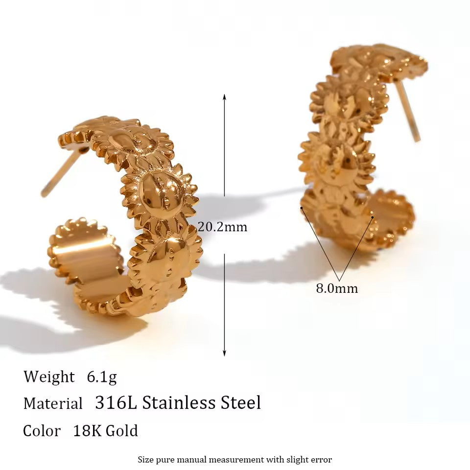 Sunny Side Up Waterproof Earrings - 50% OFF