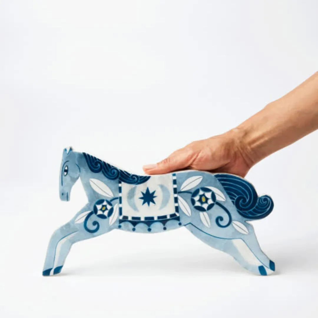 PALOMA WALL ART BLUE HORSE