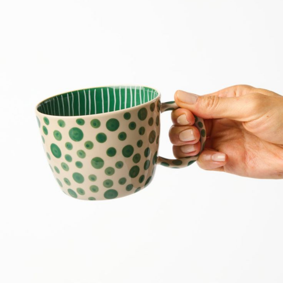 CHINO MUG GREEN SPOT