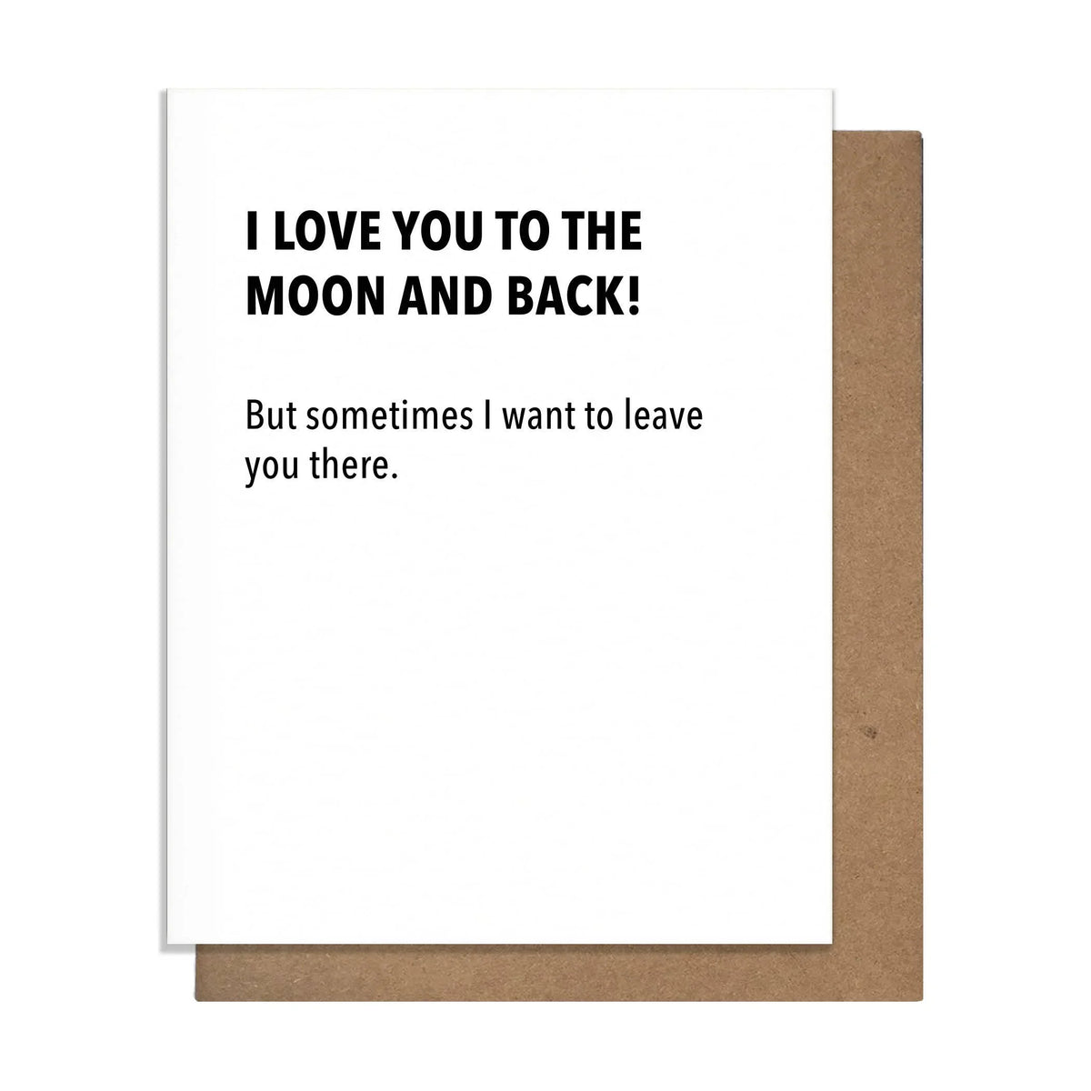 Moon & Back - Funny Love Card