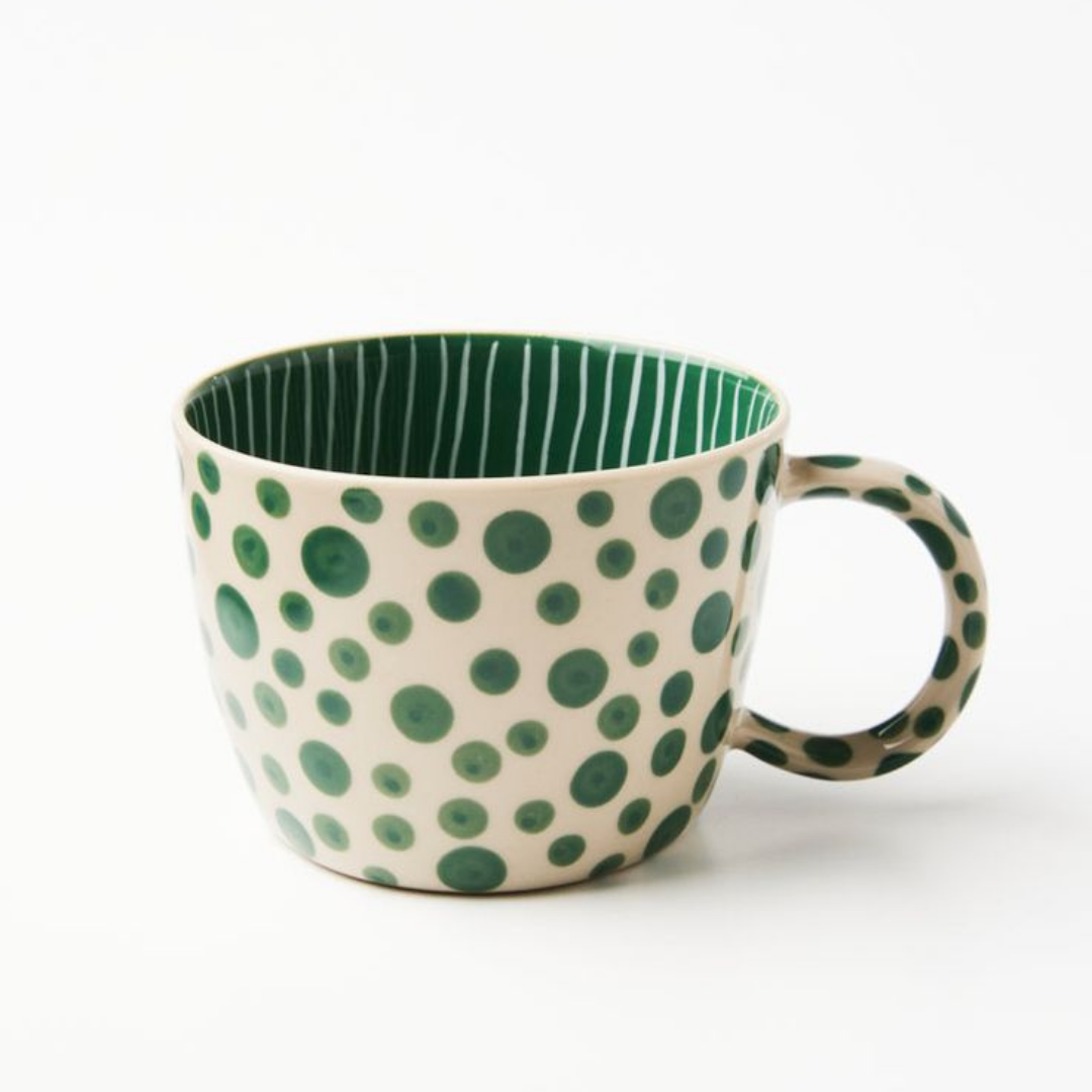 CHINO MUG GREEN SPOT