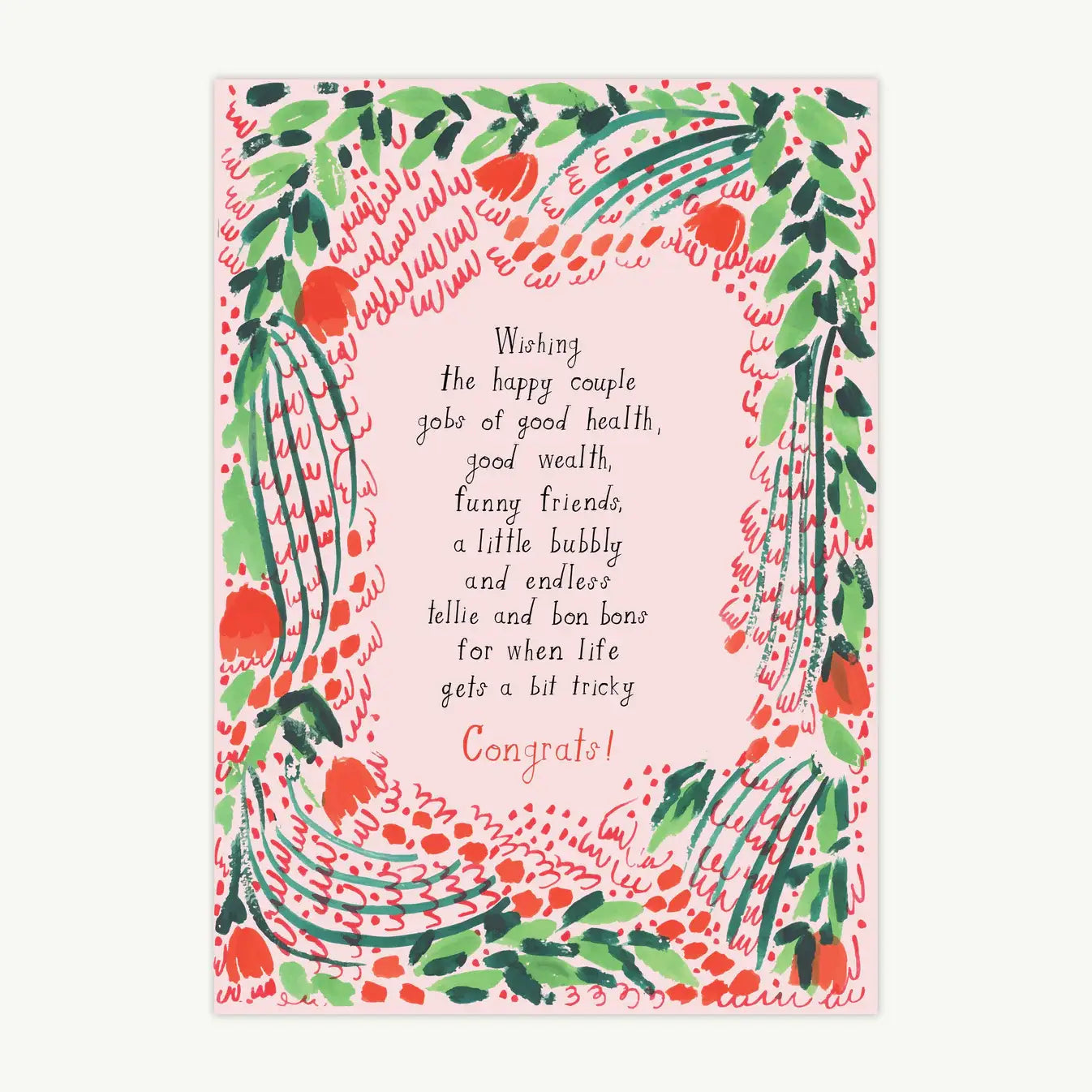 A Wedding Toast Card