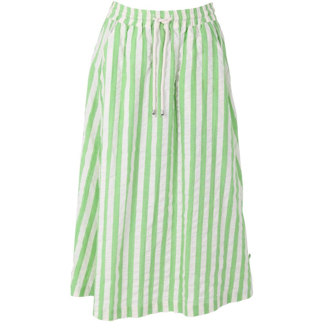 Danespresso Seersucker Skirt - Bright Green/Chalk