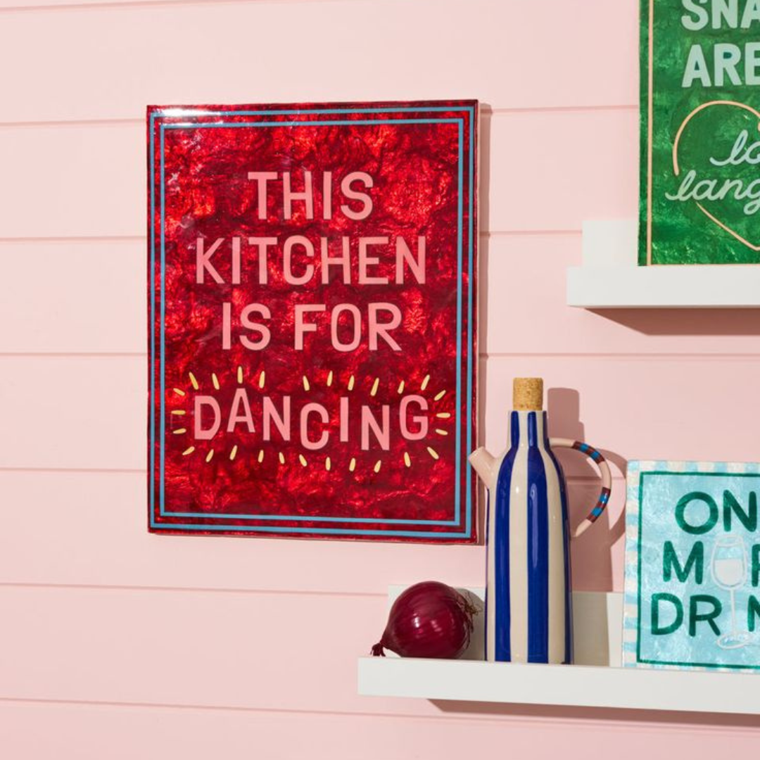 THIS KITCHEN IS FOR DANCING TILE - LARGE