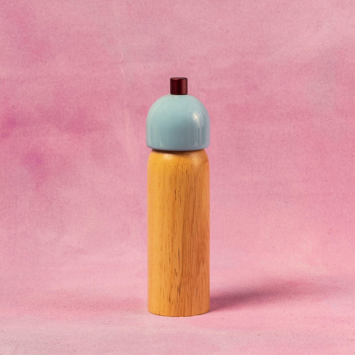 Salt & Pepper Grinder - Light Blue & Burgundy