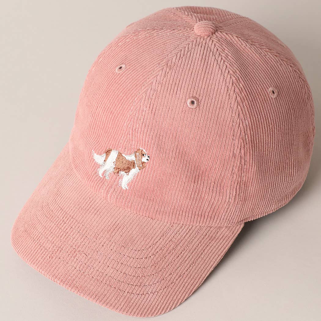 PRE ORDER Cavalier King Corduroy Cap - Mauve