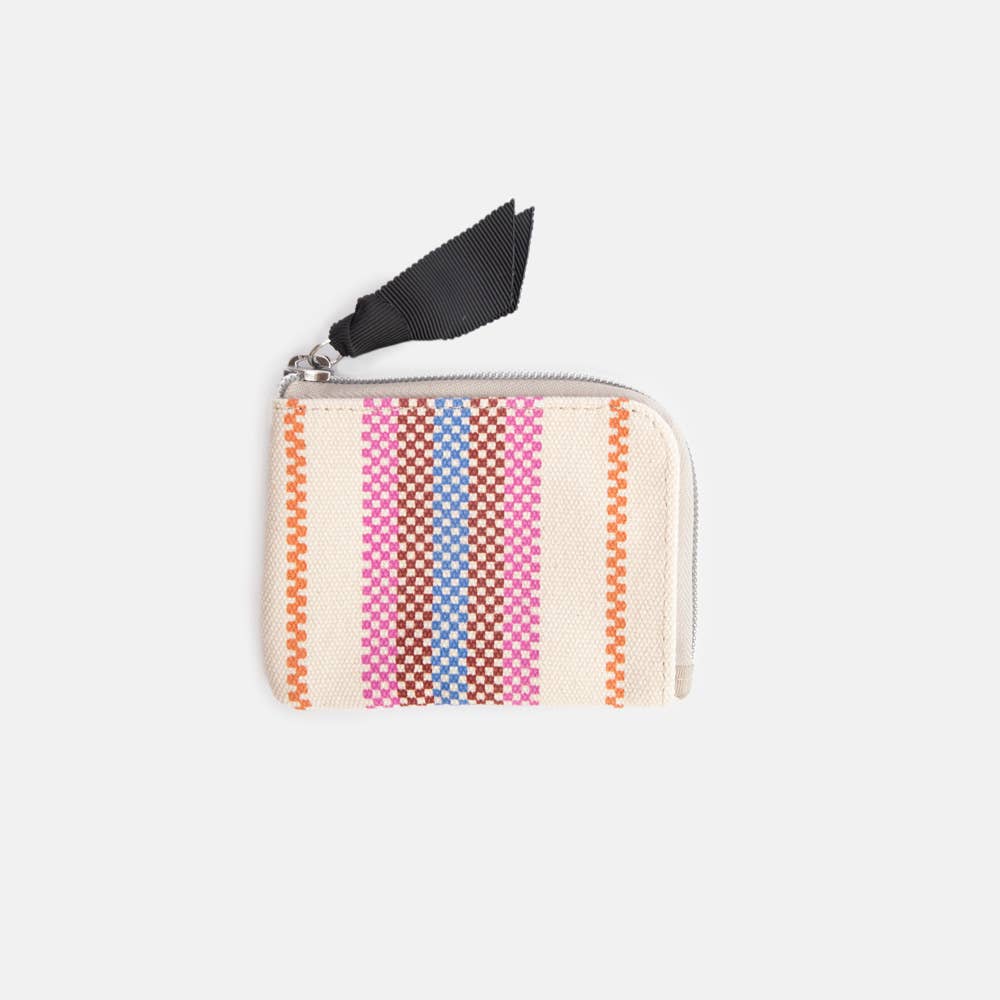 Printed Canvas Corner Purse By Caroline Gardner