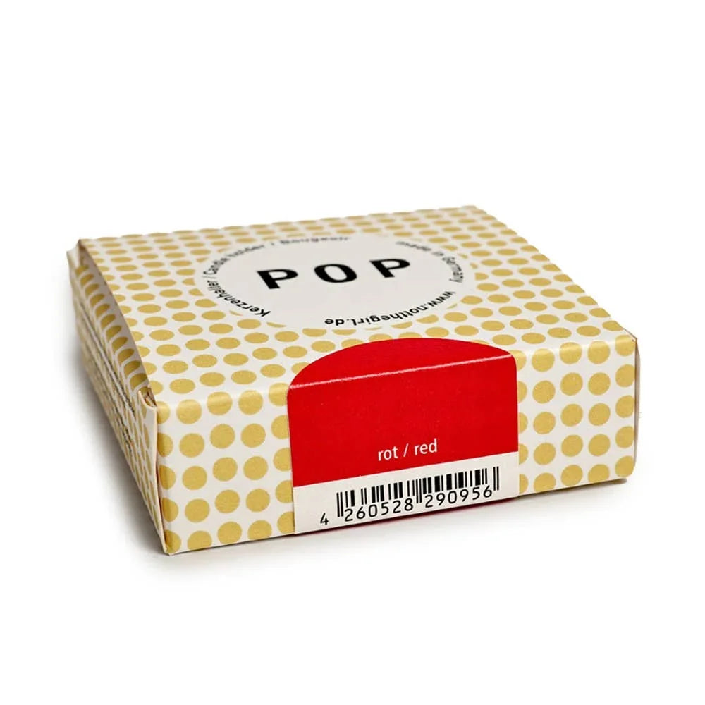 Candle Holder - Fire Engine Red