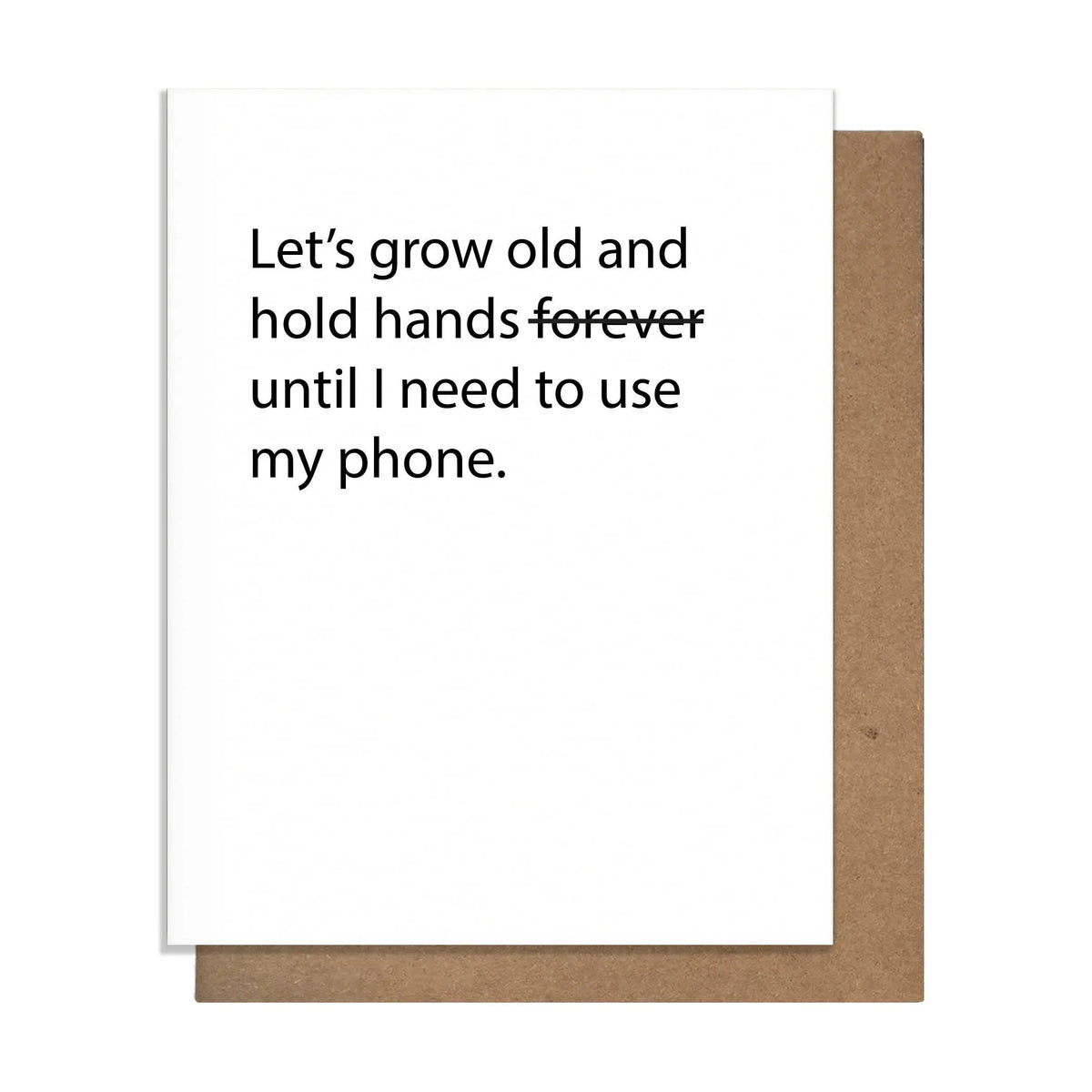 Hold Hands - Funny Love Card