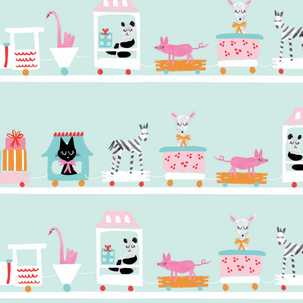 Choo Choo Train Baby - Roll of 3 Sheets