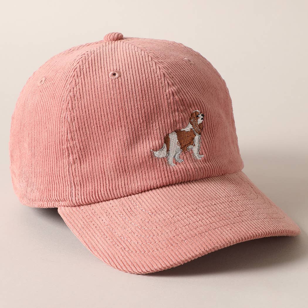 PRE ORDER Cavalier King Corduroy Cap - Mauve