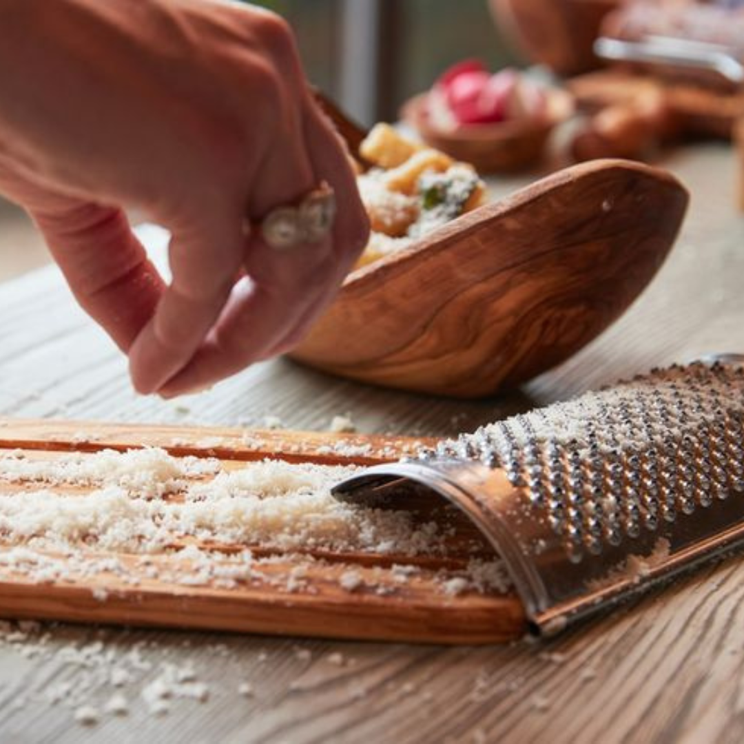 Italian Olivewood Flat Cheese Grater