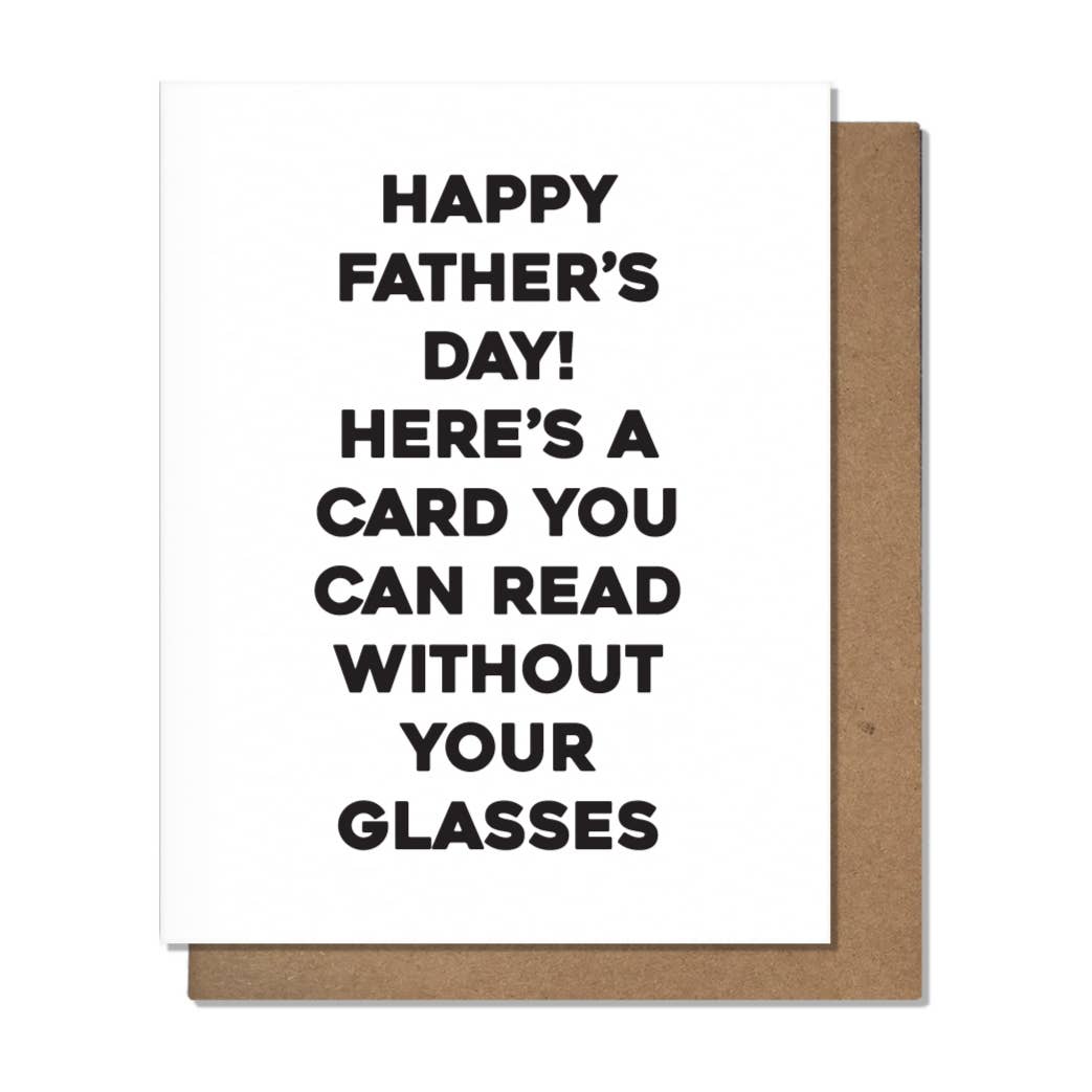 Dad Glasses- Father's Day Card