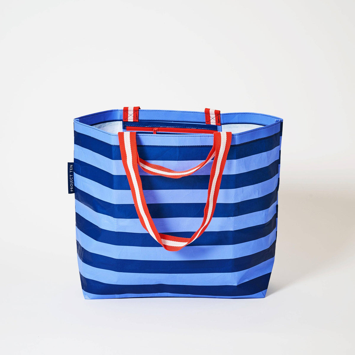 Medium Tote – Blue Stripe