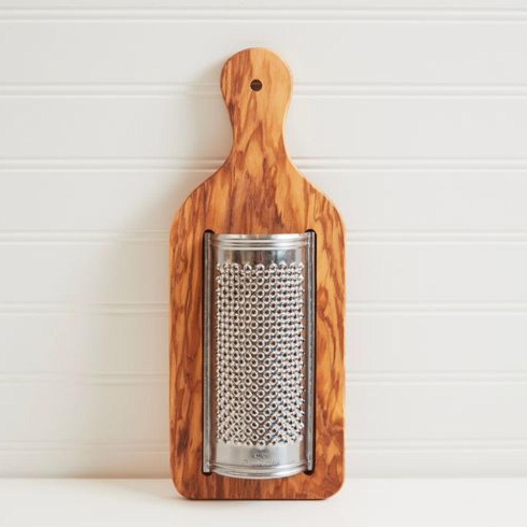 Italian Olivewood Flat Cheese Grater