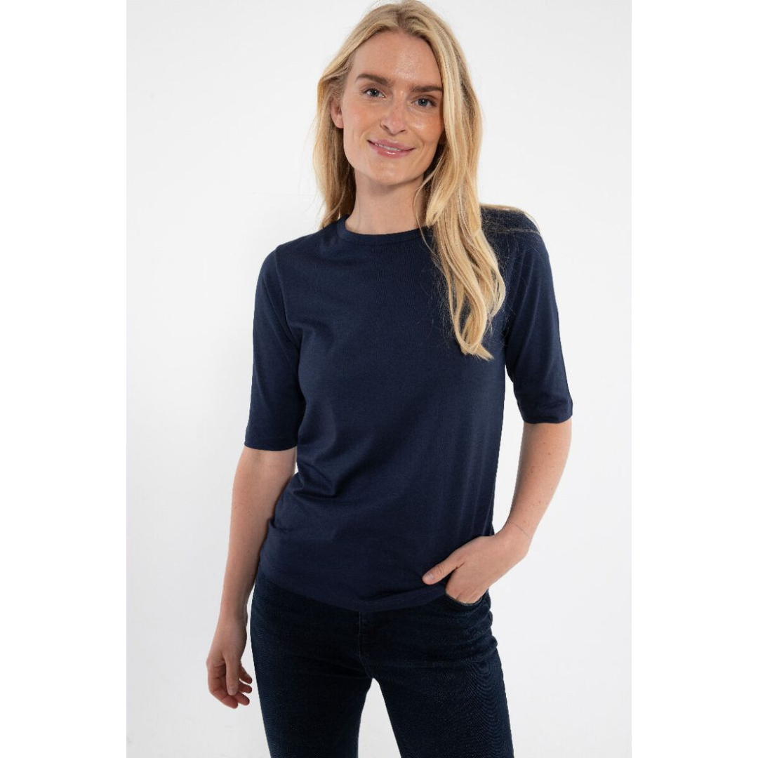 Danemanna Modal Tee -  Dk Navy