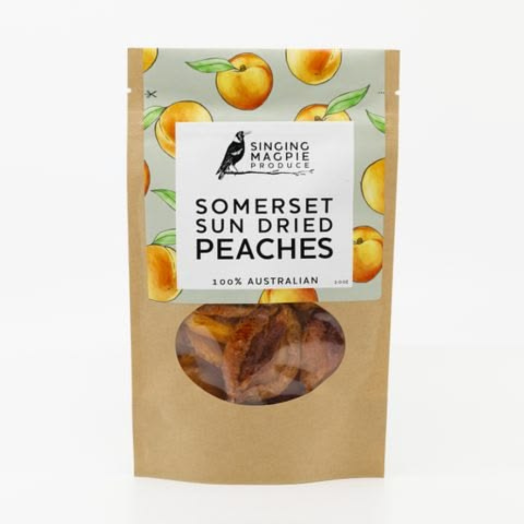 Singing Magpie Produce Somerset Sun-Dried Peaches - 100g