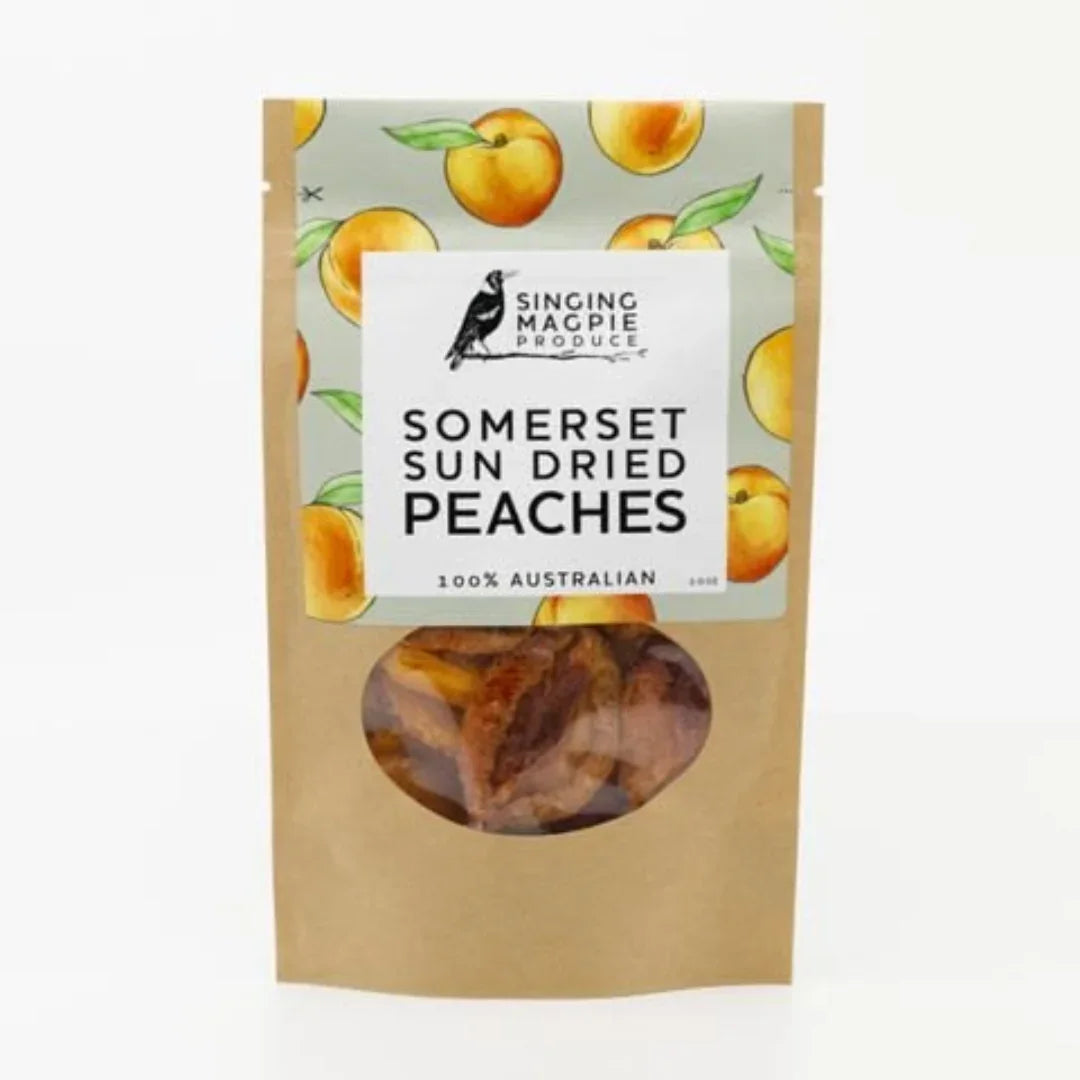Singing Magpie Produce Somerset Sun-Dried Peaches - 100g