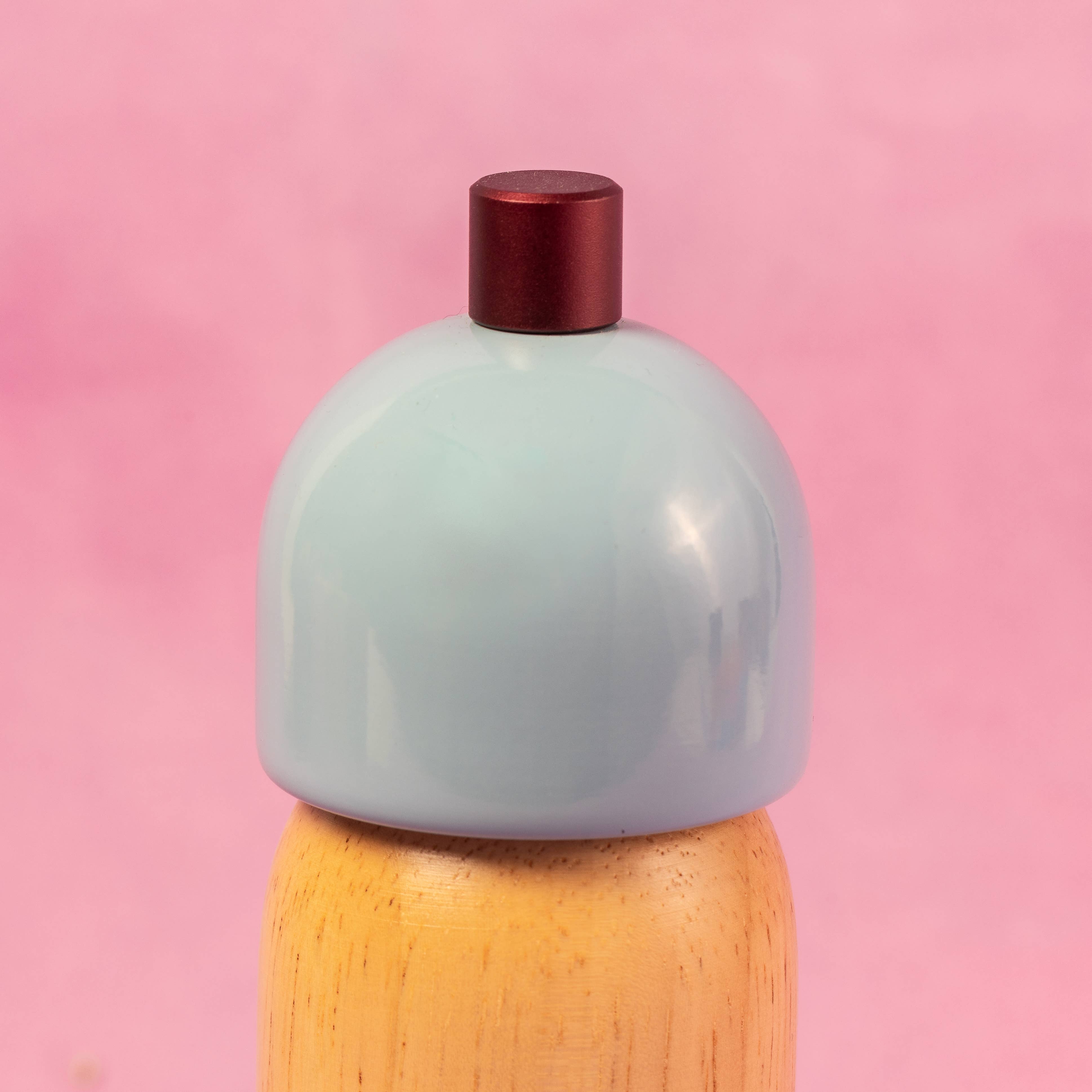 Salt & Pepper Grinder - Light Blue & Burgundy