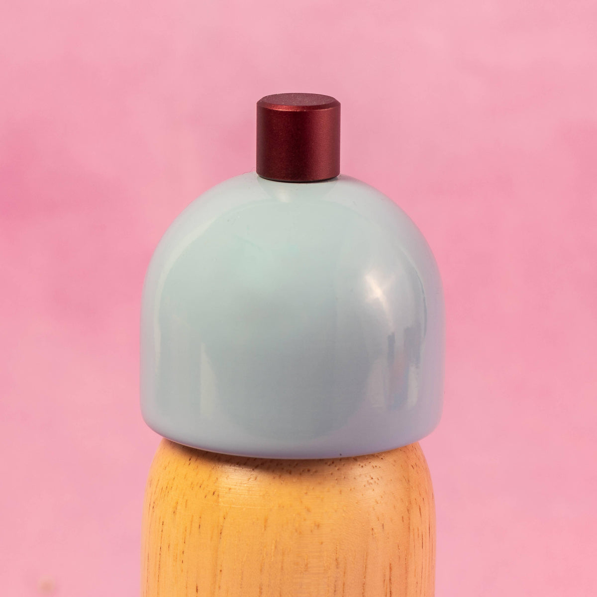 Salt & Pepper Grinder - Light Blue & Burgundy