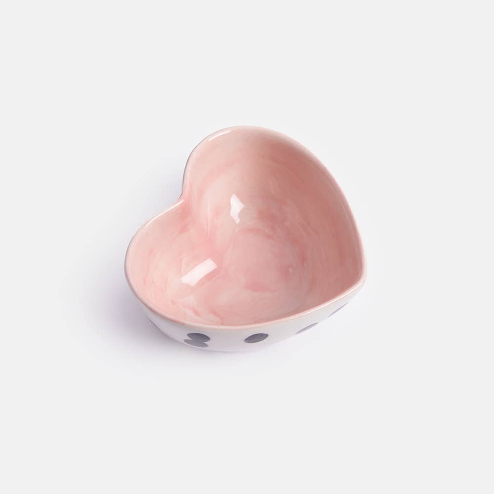 Heart Shape Dotty Trinket Bowl