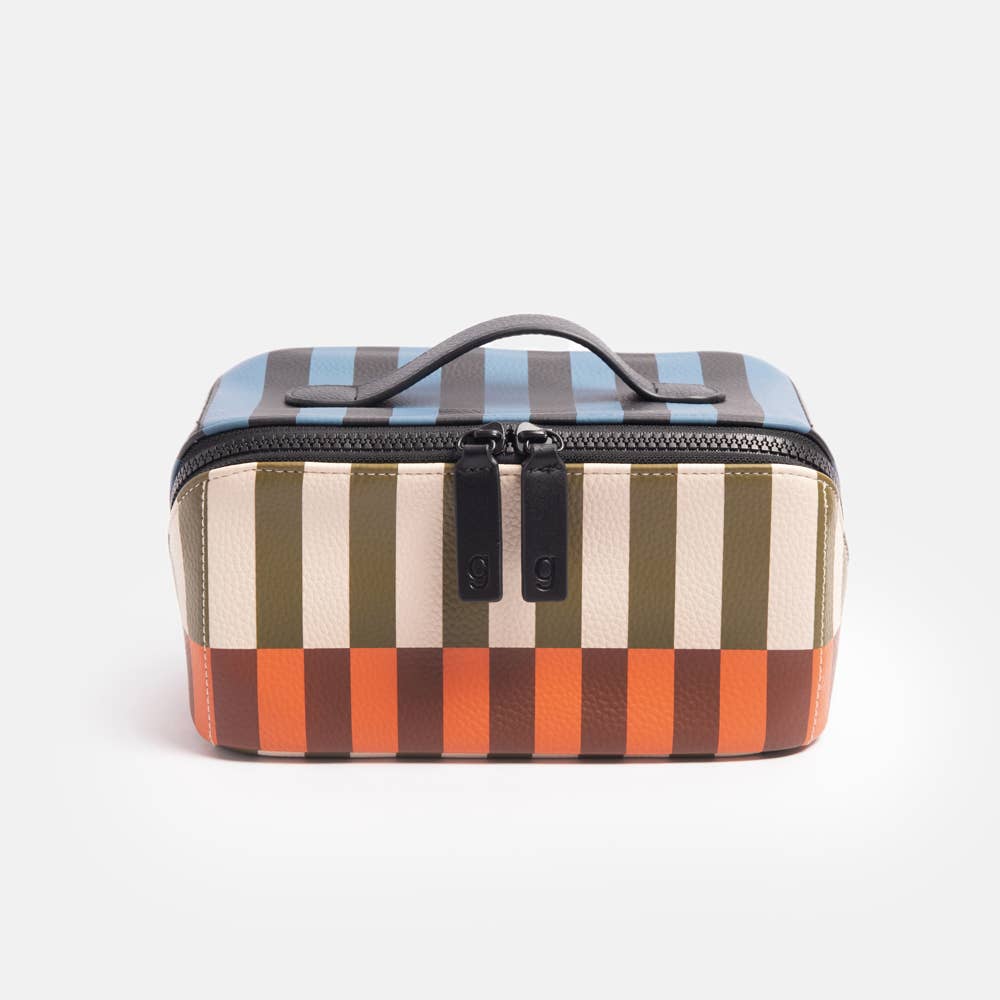 Retro Stripe Flat Lay Wash Bag