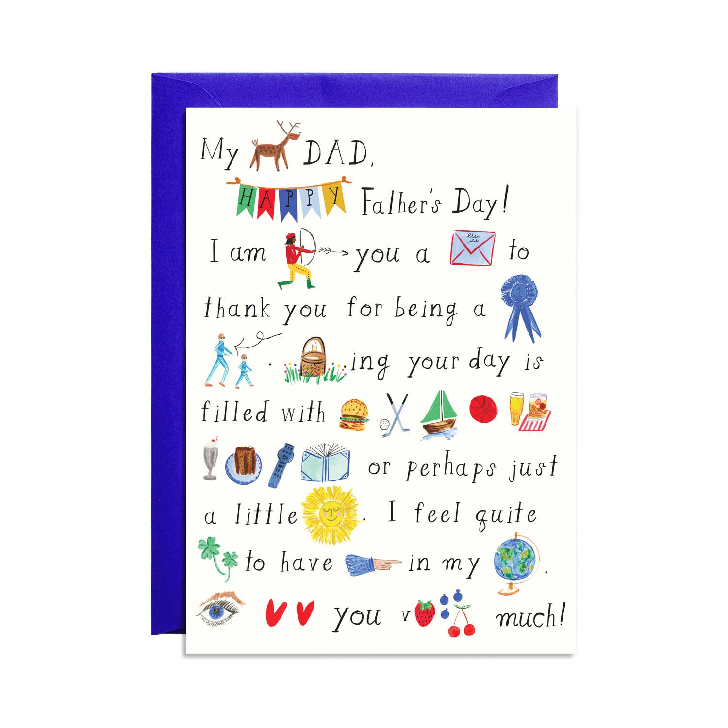 Daddy-Oh Hieroglyphics - Father's Day Greeting Card