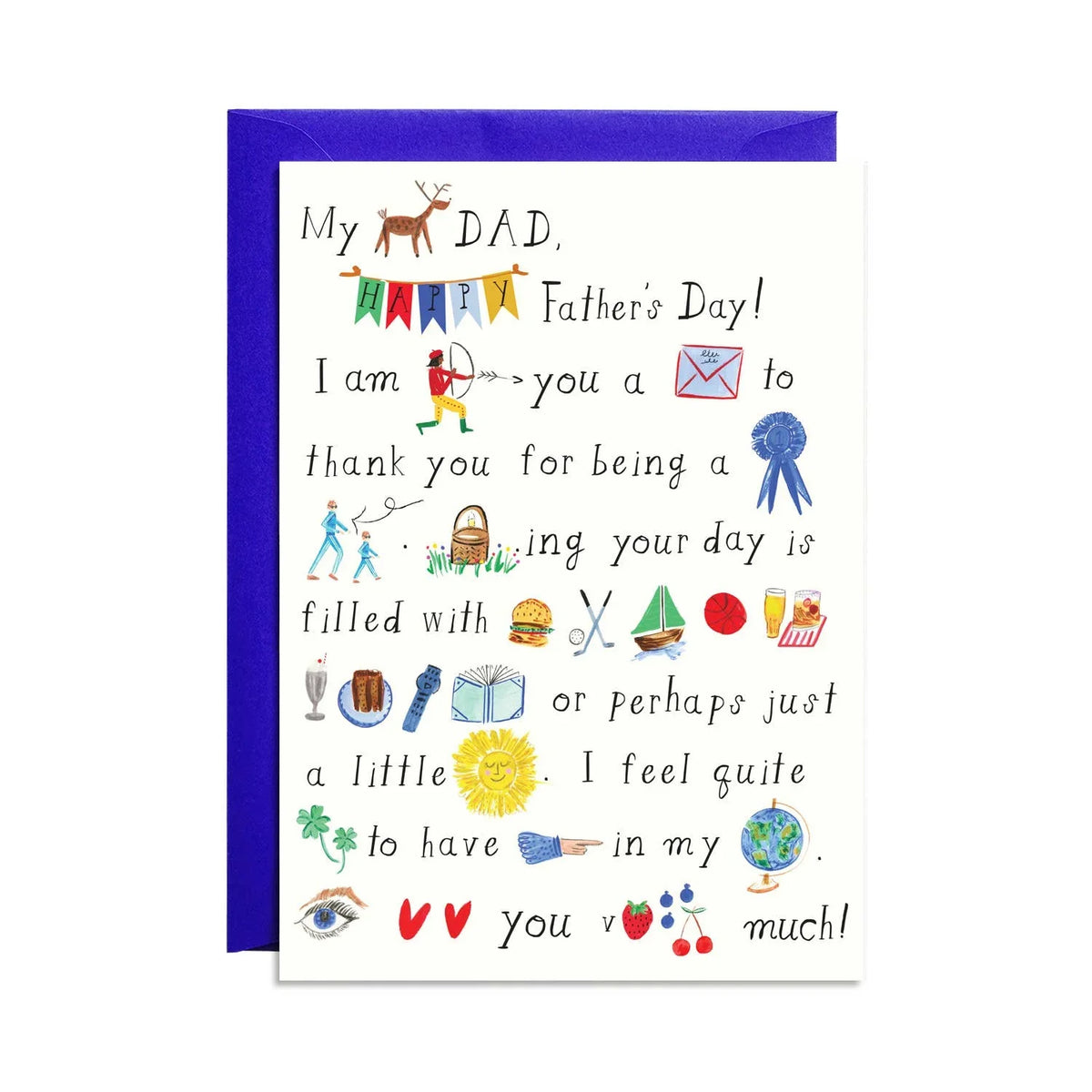 Daddy-Oh Hieroglyphics - Father's Day Greeting Card