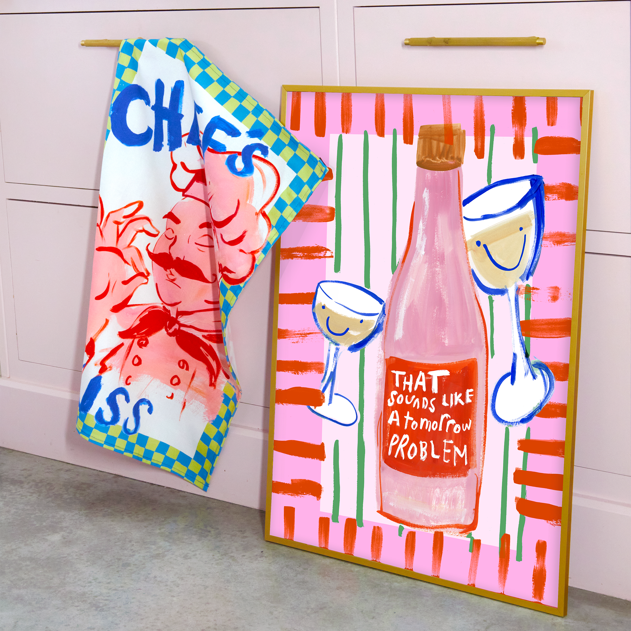 Chef's Kiss Tea Towel