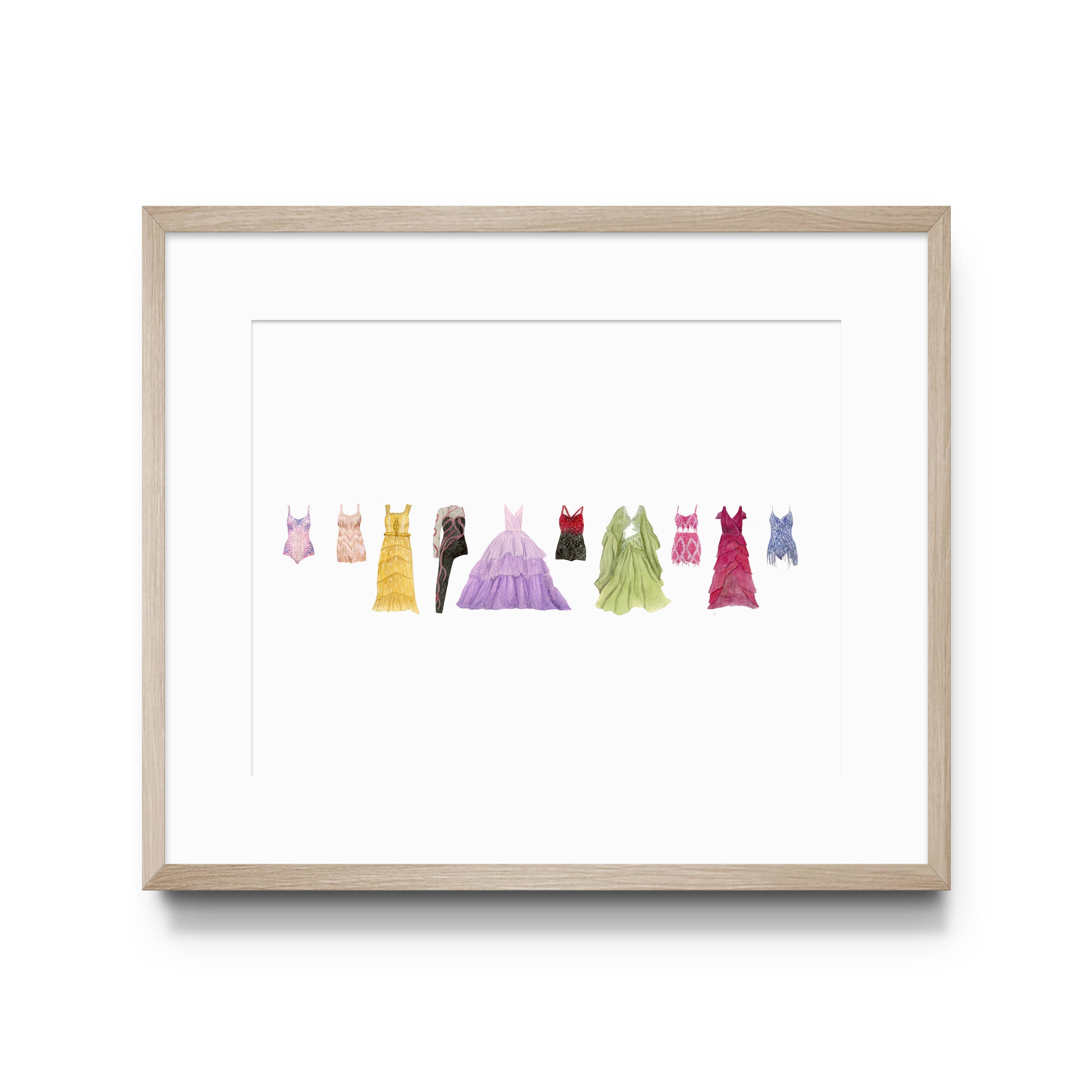 Taylor Swift Era Tour Costume Watercolor Art Print (unframed)