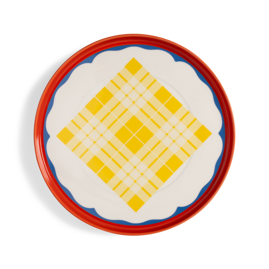 Plate Daydream - wave red - 50% OFF