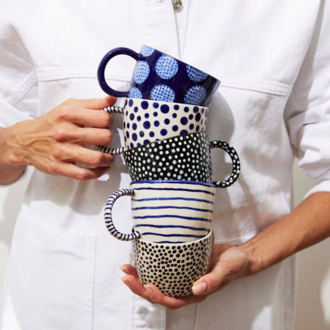 CHINO MUG NAVY LINES - LAST ONE!