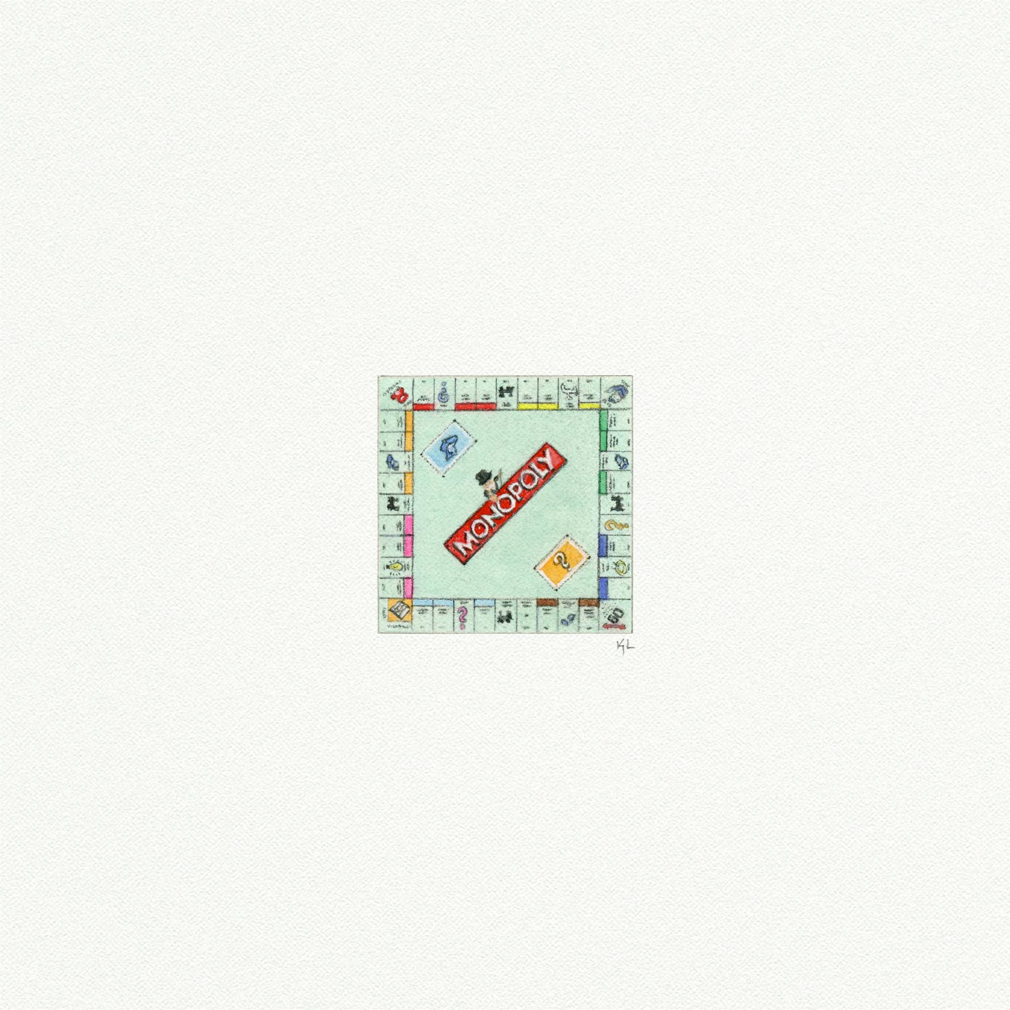 Monopoly Miniature Watercolour - Art Print