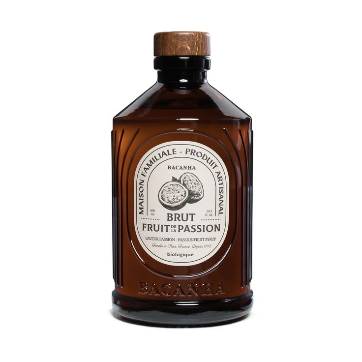Bacanha Sirop Brut de Fruit de la Passion (Passionfruit) - 400 ml