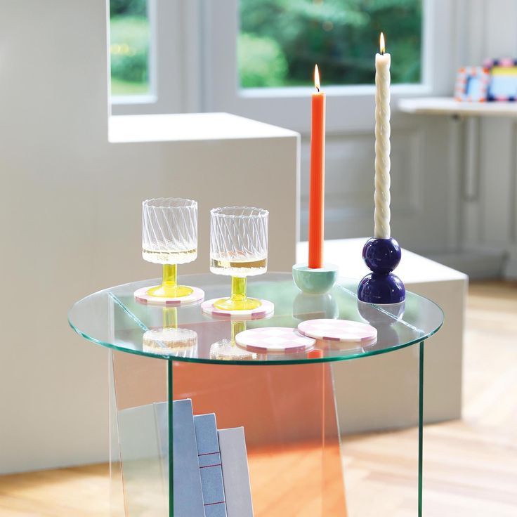 Candle holder Stack - Violet