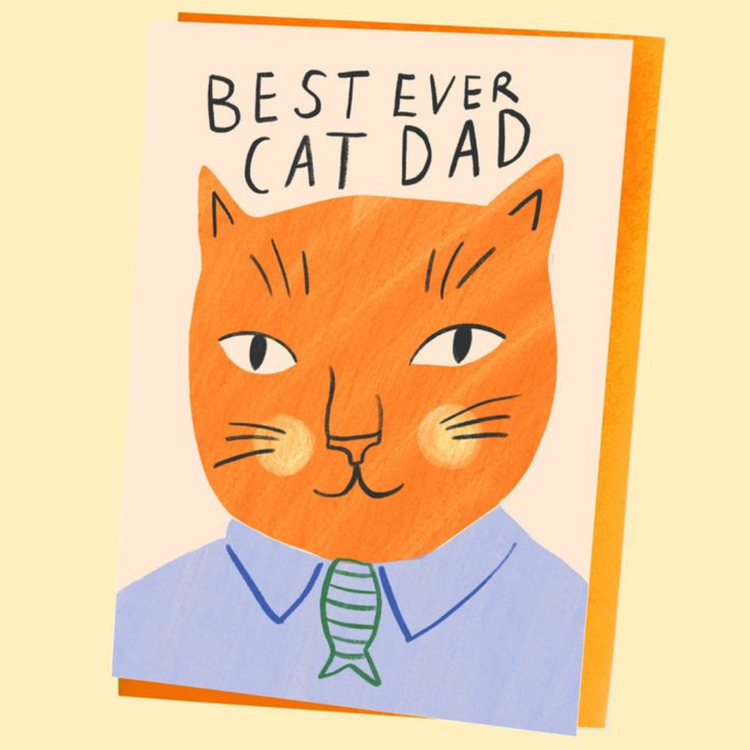 Best Ever Cat Dad Greeting Card - PRE ORDER