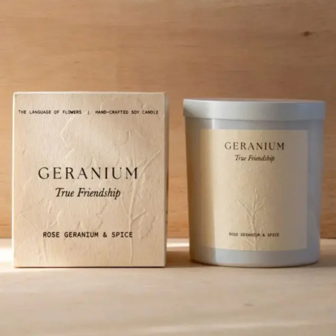 Geranium Candle | Rose Geranium & Spice