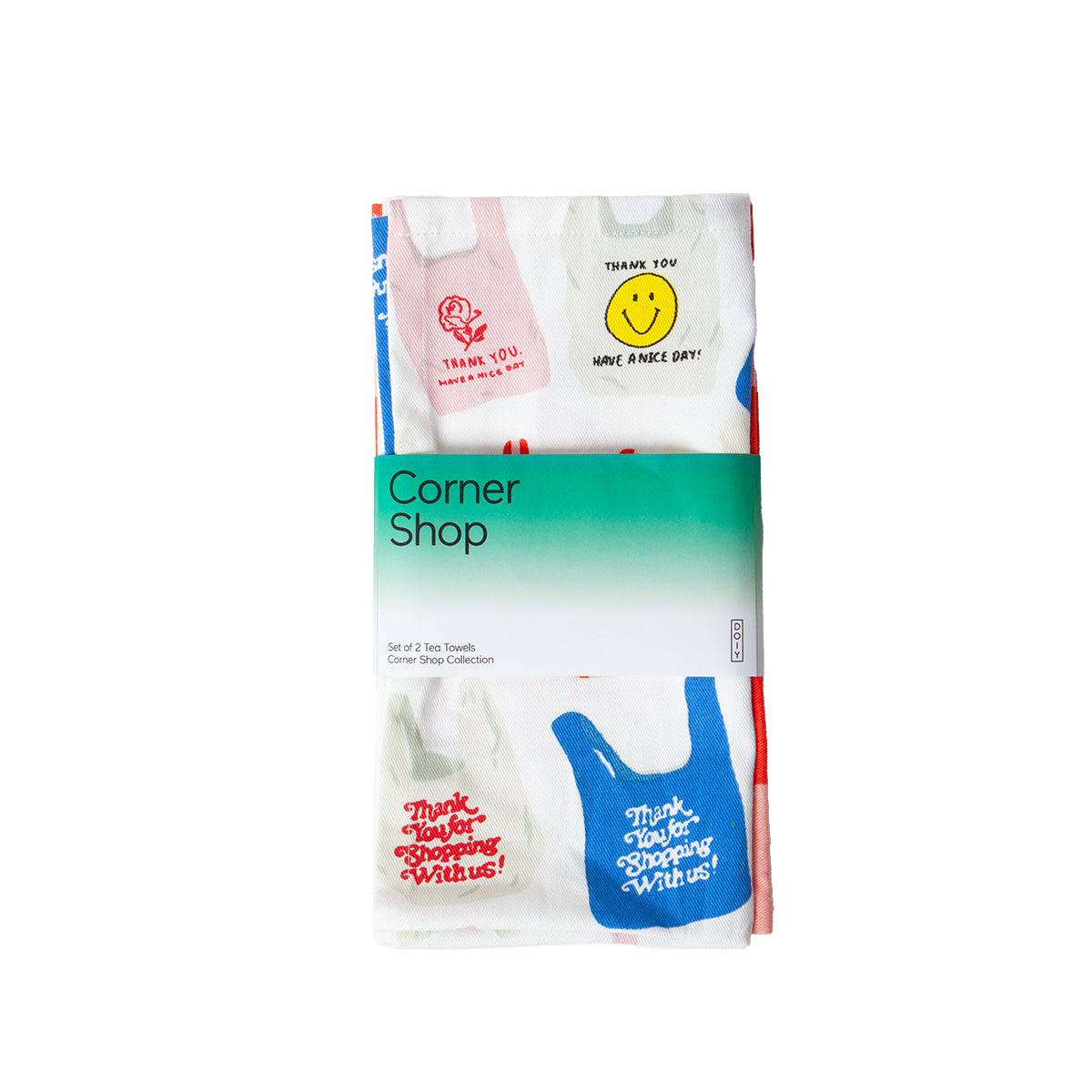 Corner Shop Tea Towels (set of 2)
