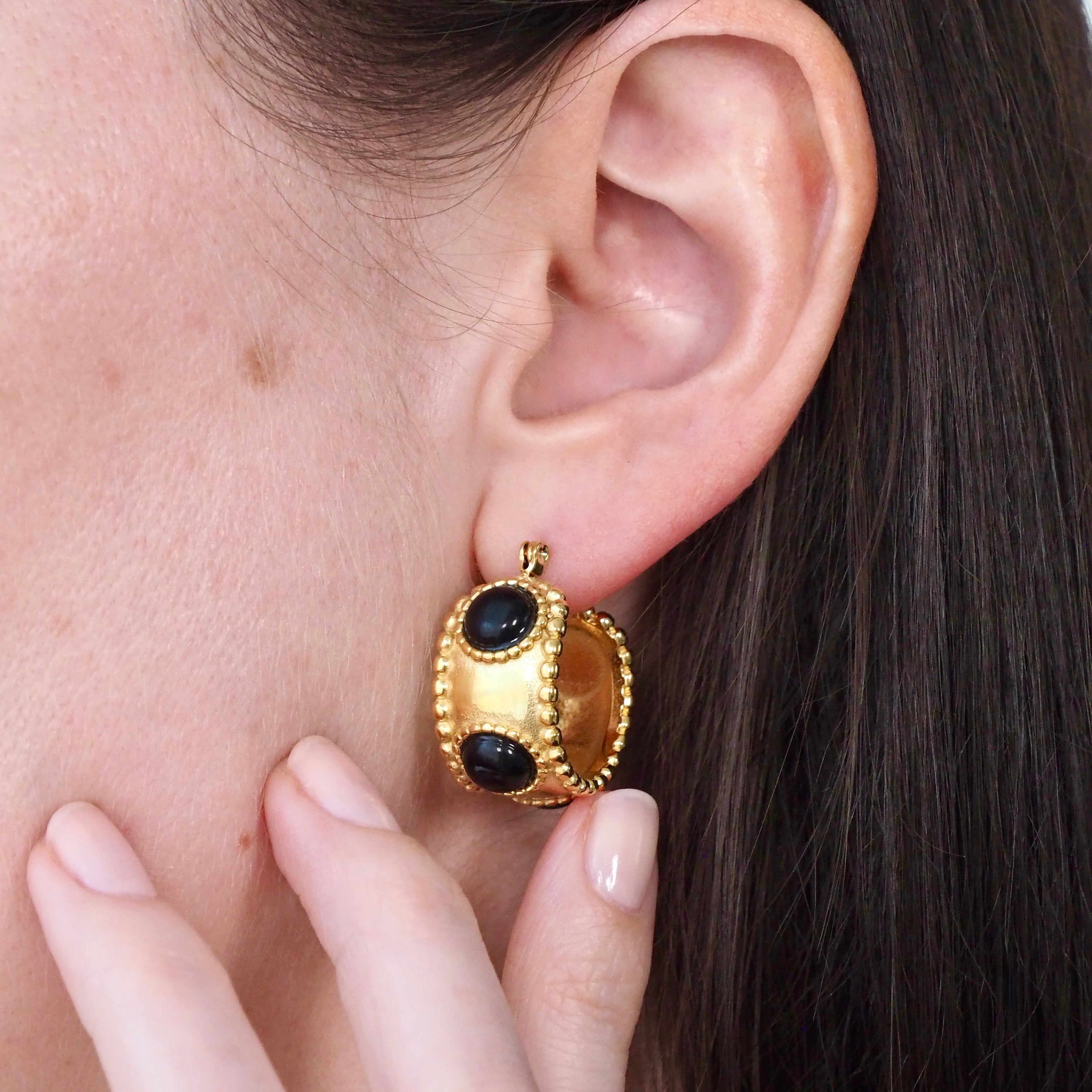 "Envy" Waterproof Earrings - Black