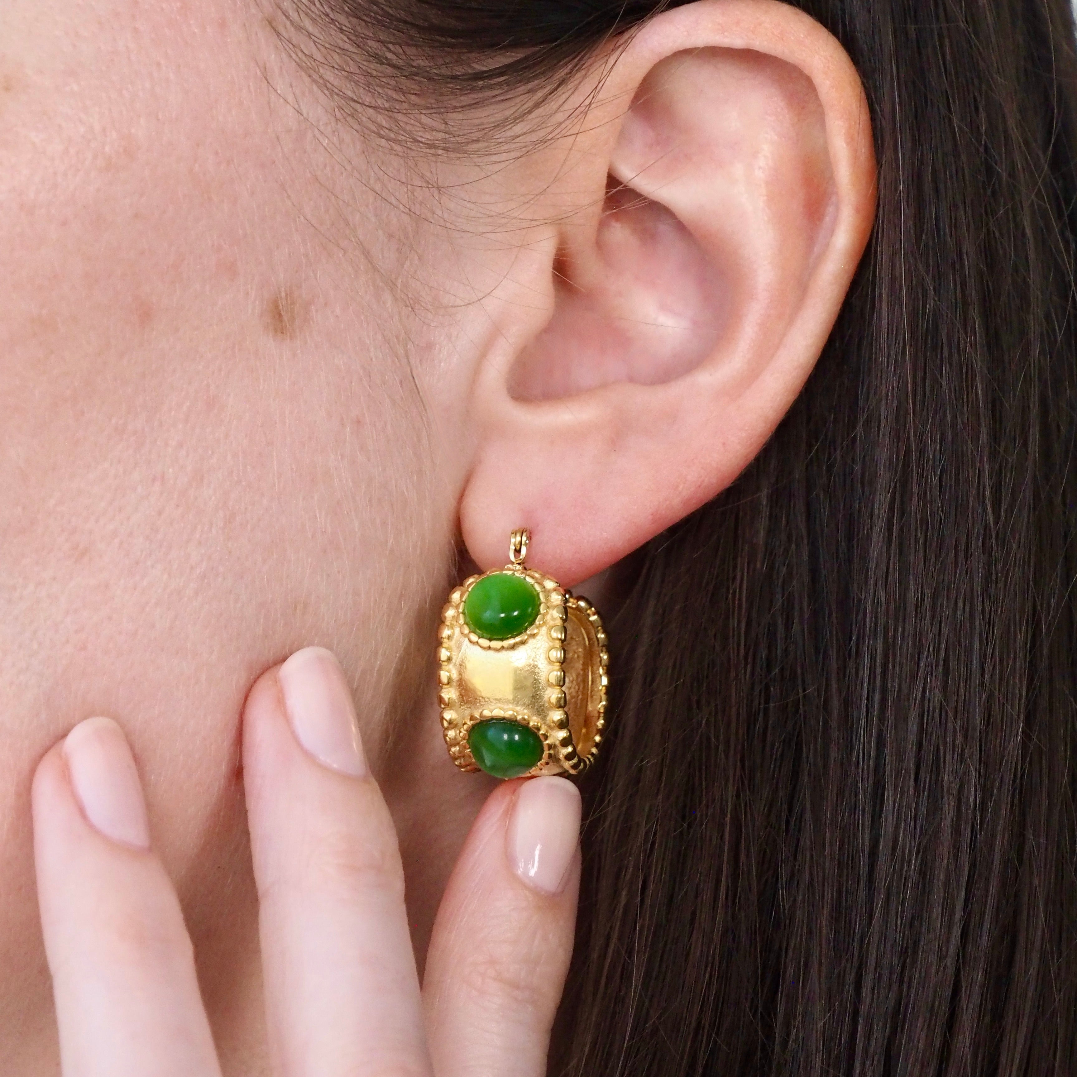 "Envy" Waterproof Earrings - Green